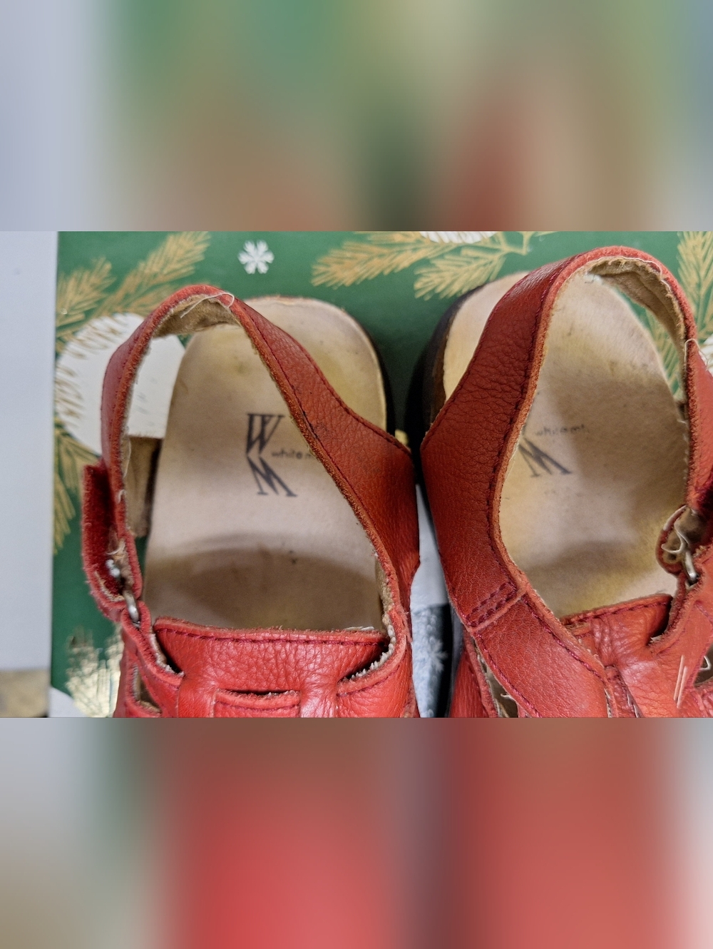 White MT LEATHER SANDALS, size 8 - Picture 6 of 7